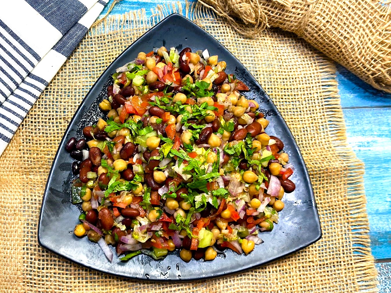 Chickpea and Kidney Bean Salad